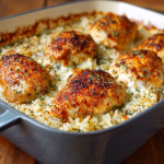 Amazing Forgotten Chicken : Creamy Baked Chicken & Rice Casserole
