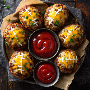 Football Mini Meatloaves : Game Day Dinner That's a Total Touchdown