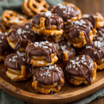 Salted Caramel Peanut Butter Pretzel Bites : Sweet, Salty, No-Bake Bliss
