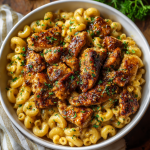High-Protein Honey Garlic Butter Chicken with Creamy Mac & Cheese : Comfort Food Reimagined