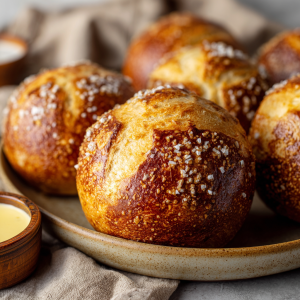 Homemade Pretzel Bread Bowls (Perfect for Soups & Dips)