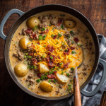 Warm Up with a Bowl of Cheesy Beef & Potato Soup