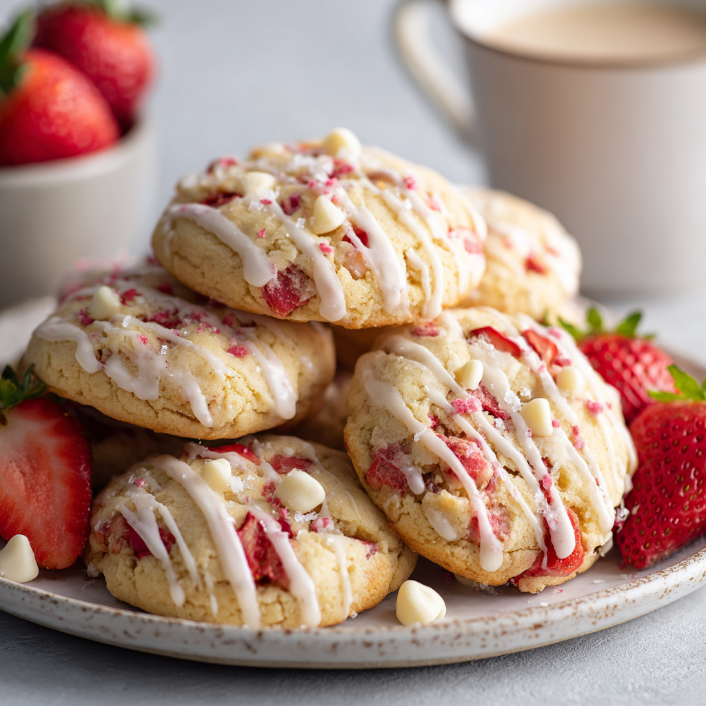 Strawberry Chocolate Cookies