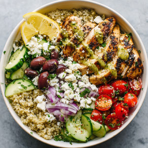 Mediterranean Chicken Bowls – Healthy & Flavorful in 30 Minutes