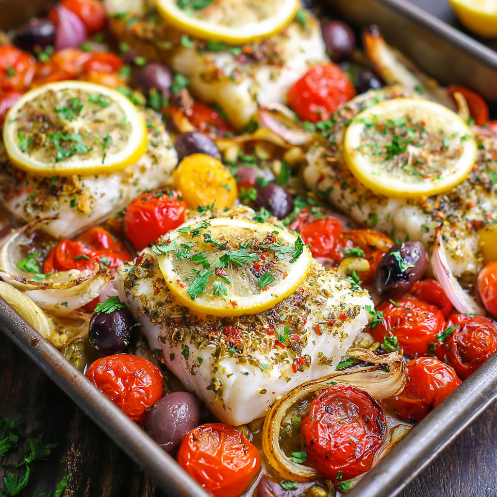 Mediterranean Baked Fish