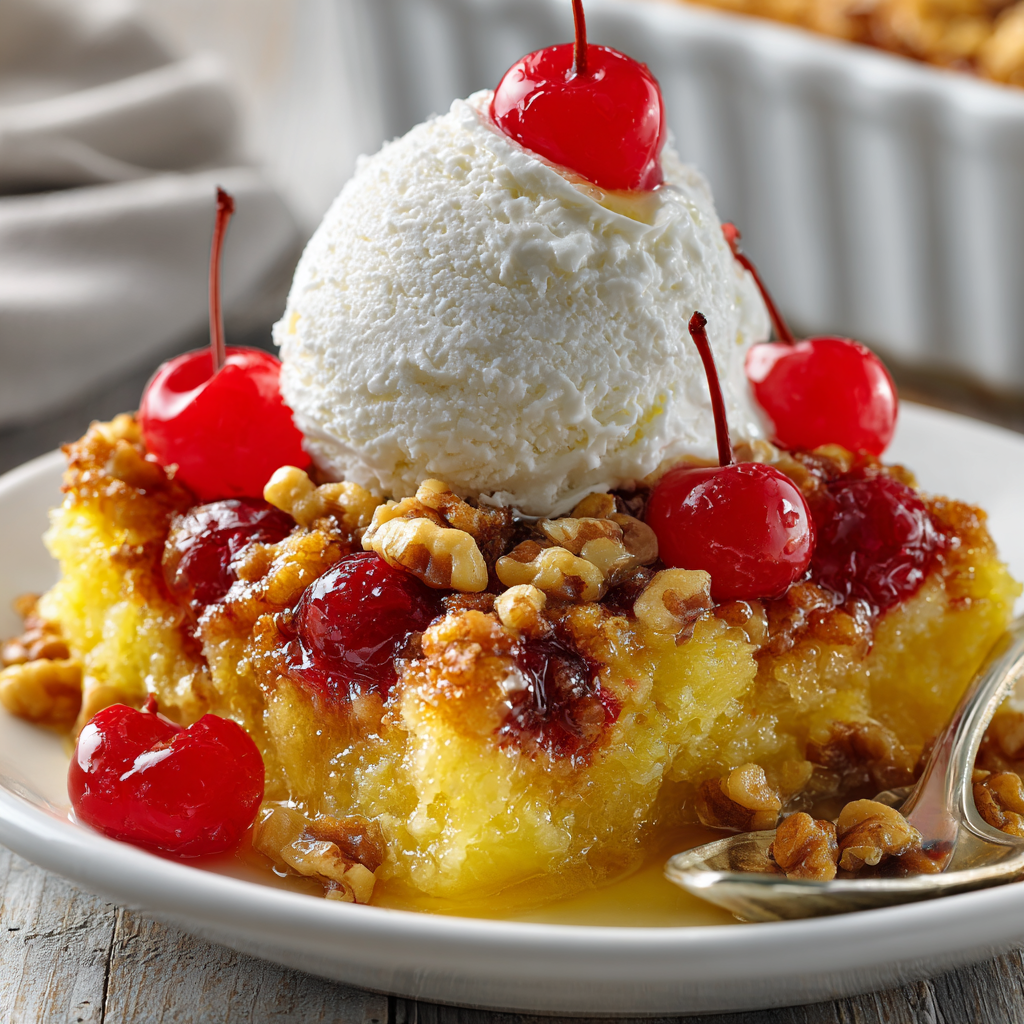 herry Pineapple Dump Cake : Effortless Indulgence in Every Bite