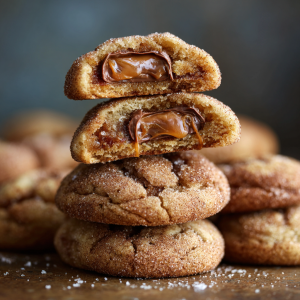 Rolo-Stuffed Snickerdoodles with Cinnamon Sugar Crunch