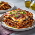 Greek Moussaka-Lasagna Mashup : Layered Mediterranean Comfort