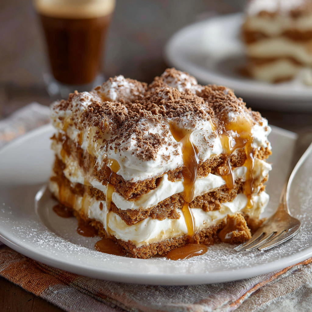 Biscoff & Mascarpone Tiramisu-Style Dessert Lasagna : A Holiday Showstopper