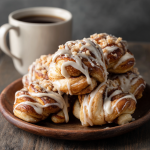 Cinnamon Knots with Coffee Icing : Fluffy, Buttery & Perfect for Brunch