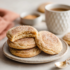 Chewy Chai Sugar Cookies with Spiced Sugar Crust