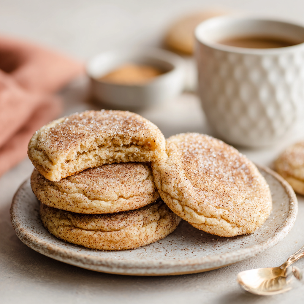 Chewy Chai Sugar Cookies with Spiced Sugar Crust