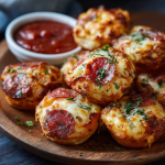 Cheesy Pepperoni Pizza Bites : Quick, Homemade & Crowd-Pleasing