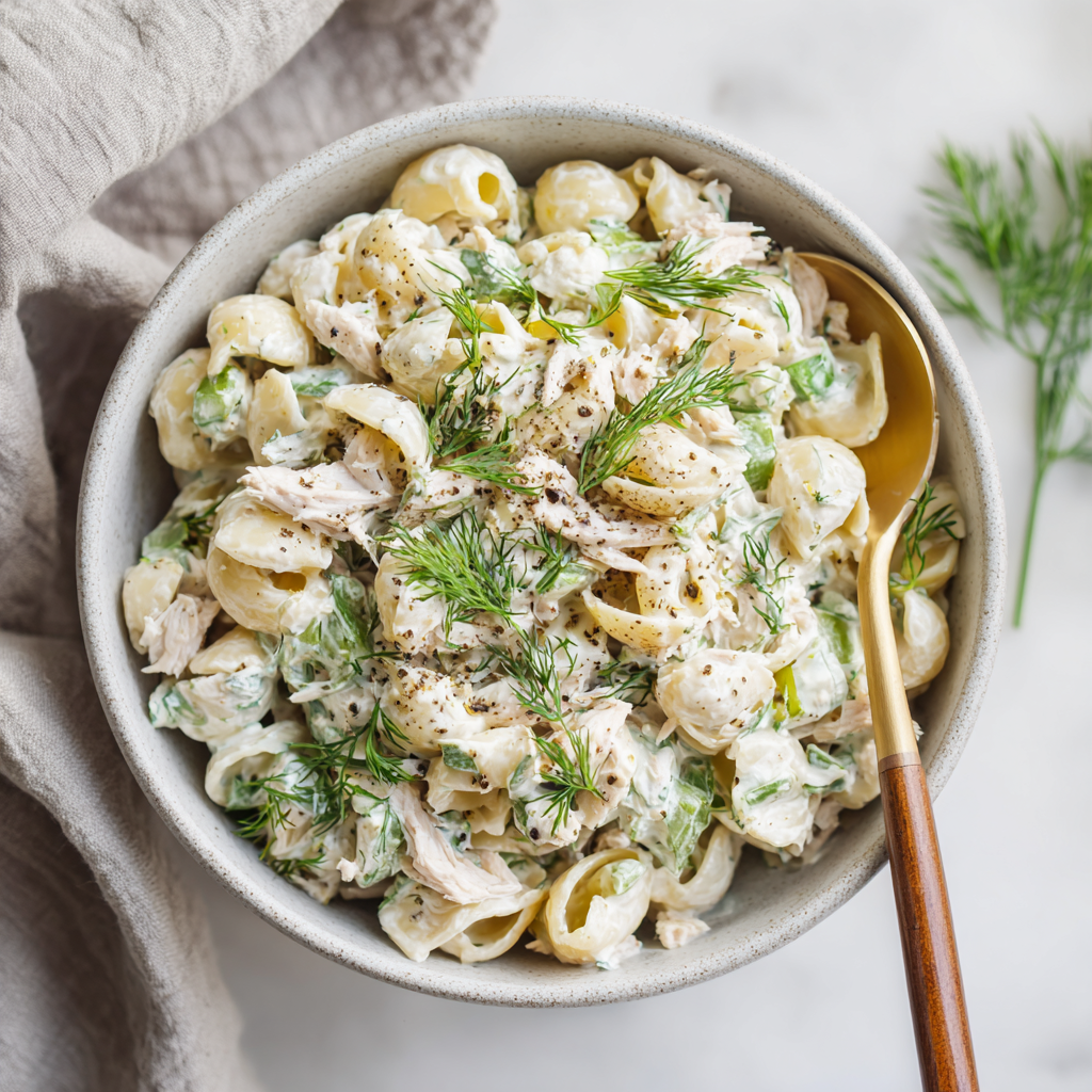 Creamy Tuna Pasta Salad with Dill (Cool, Tangy & Potluck-Perfect)