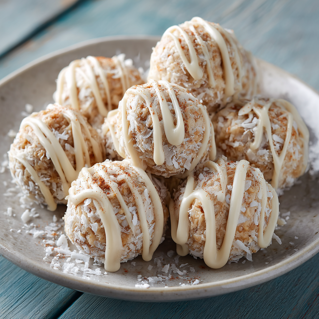 Chai-Spiced Coconut Macaroon Balls : No-Bake Coconut Snowballs with Cozy Flavor