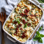 Pesto Chicken Alfredo Lasagna with Sun-Dried Tomatoes : A Creamy, Colorful Shortcut to Comfort