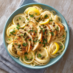 Healthy Chicken Piccata Pasta : Bright, Light, and Comforting
