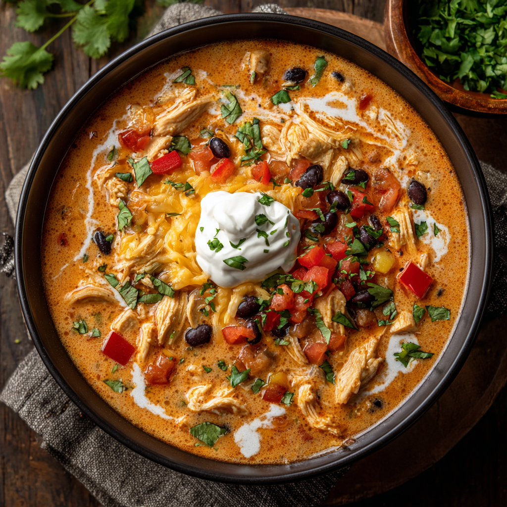 Creamy Chicken Enchilada Soup : Hearty, Spicy & Ready in 30 Minutes