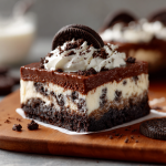 Oreo Truffle Dessert : No-Bake Layers of Cookies, Cream & Chocolate