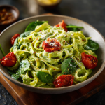 Creamy Avocado Spinach Pasta : Lush, Green, and Guilt-Free