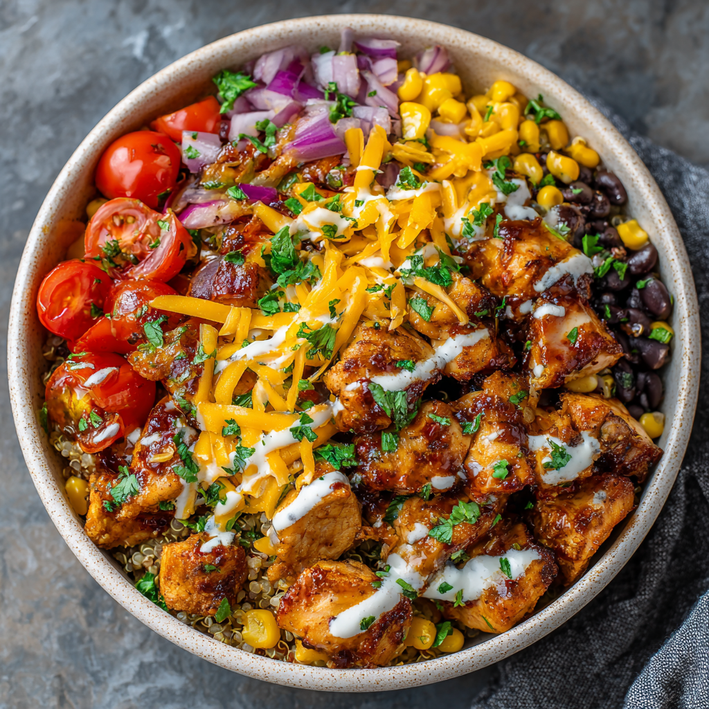 High‑Protein BBQ Ranch Bowls : Smoky, Creamy & Meal‑Prep Ready