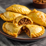 Golden Beef Empanadas : Homemade Dough & Savory Filling