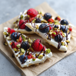 Greek Yogurt Bark with Berries & Pistachios : Protein-Packed Frozen Snack