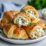 Creamy Garlic Herb Chicken Crescent Rolls : Buttery, Savory, and Melting with Flavor