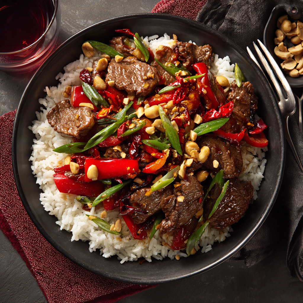 Kung Pao Beef : Spicy, Savory Stir-Fry with Classic Sichuan Flair