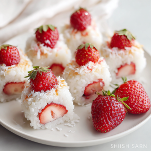 Strawberry Sushi Rolls : Sweet, Fruity, and Fun to Make