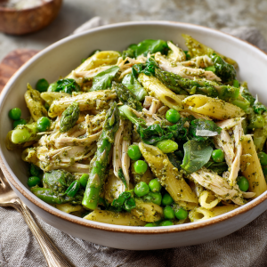 Chicken Pesto Primavera with Greens : Fresh, Fast & Full of Spring Flavor