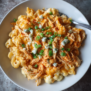 Buffalo Chicken Cauliflower Bowls (High Protein, Low Carb)