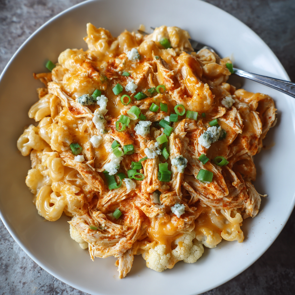Buffalo Chicken Cauliflower Bowls (High Protein, Low Carb)