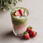 Strawberry Matcha Latte : Creamy, Refreshing & Naturally Sweet