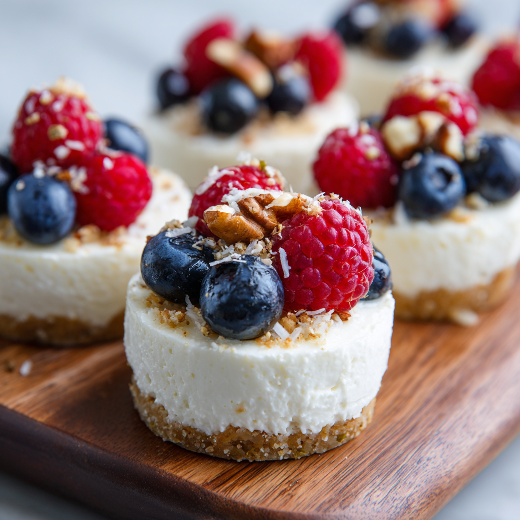 Berry Cheesecake Cups : Low-Carb, Creamy & Freshly Fruity