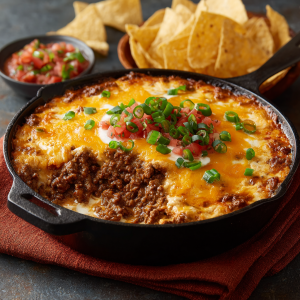 5-Ingredient Football Dip : Meaty, Cheesy & Made for Game Day