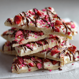 Freeze-Dried Strawberry Cake Bark : Snackable, Sweet & Perfect for Gifting