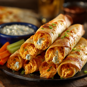 Buffalo Chicken Taquitos : Spicy, Cheesy, and Crowd-Approved