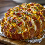 Bacon Cheddar Ranch Pull-Apart Bread : Cheesy, Buttery, Gone in Minutes