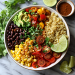 Mexican Quinoa Protein Bowls : High-Protein, Fresh & Flavorful