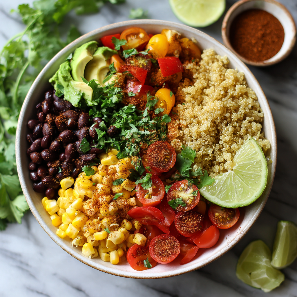 Mexican Quinoa Protein Bowls : High-Protein, Fresh & Flavorful