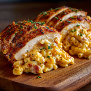 Mac & Cheese Stuffed Chicken Breast : Viral, Cheesy, and Over-the-Top Delicious