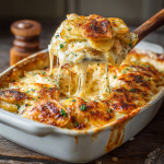 Cheesy Chicken & Potato Gratin: Creamy, Golden Layers of Comfort