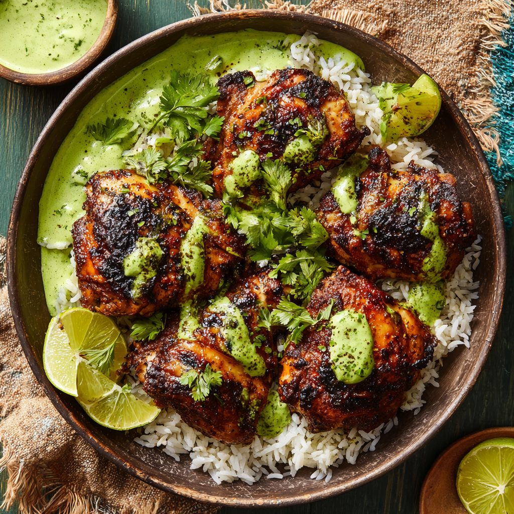 Flavorful Peruvian Chicken with Green Sauce : Bold, Smoky, and Addictively Good