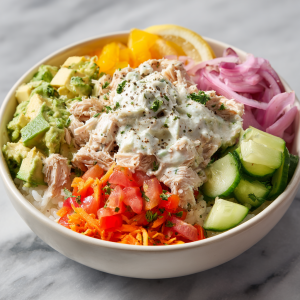 Tuna Avocado Bowls : Creamy, Crunchy, and Protein-Powered