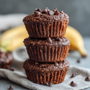 Healthy Chocolate Breakfast Muffins (Low-Cal, Guilt-Free Treat!)