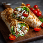 Crispy Chicken Wrap with Creamy Dressing : Quick, Healthy & Delicious Lunch