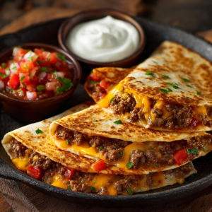 High-Protein Beef Quesadilla : 35g Protein with Simple, Healthy Ingredients