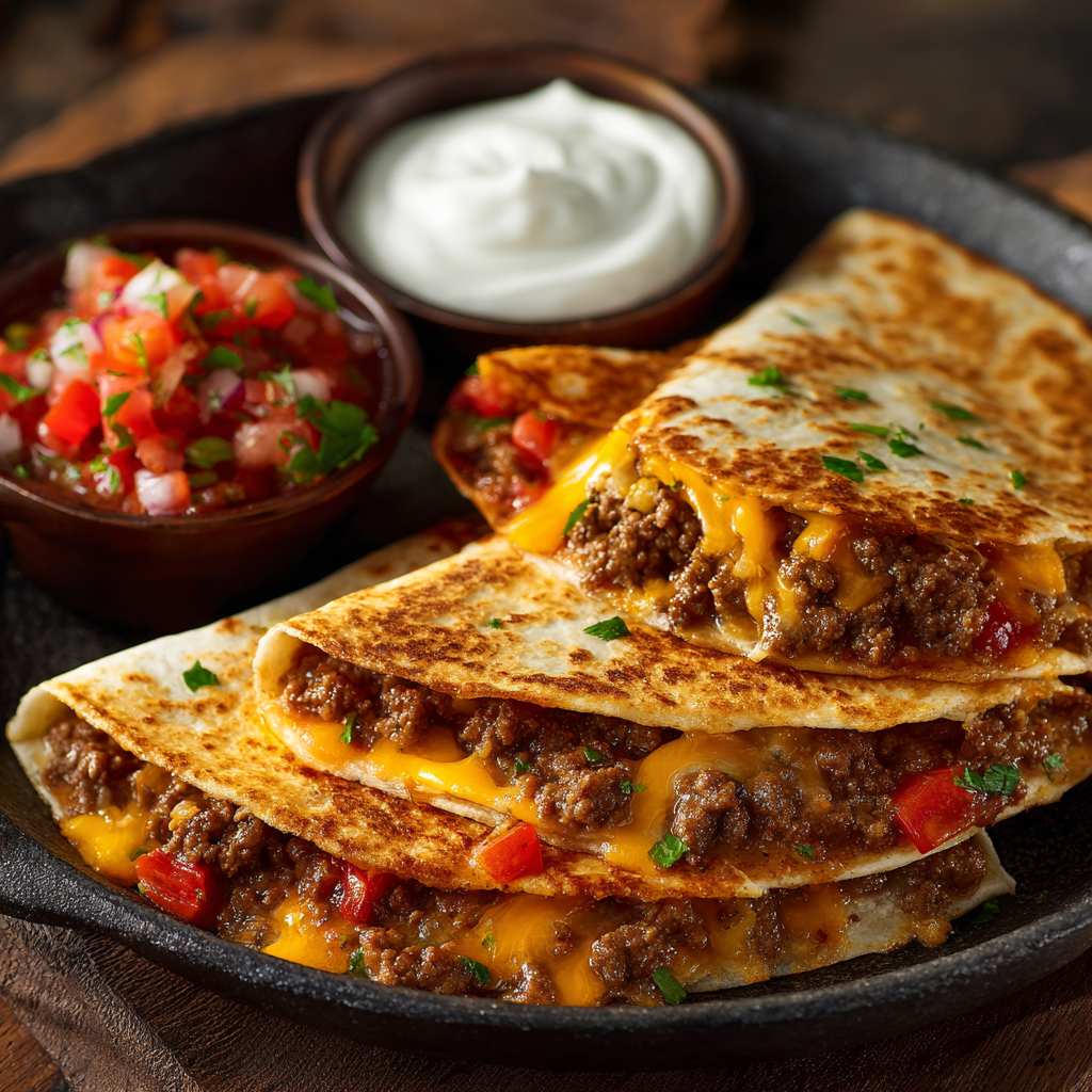 High-Protein Beef Quesadilla : 35g Protein with Simple, Healthy Ingredients
