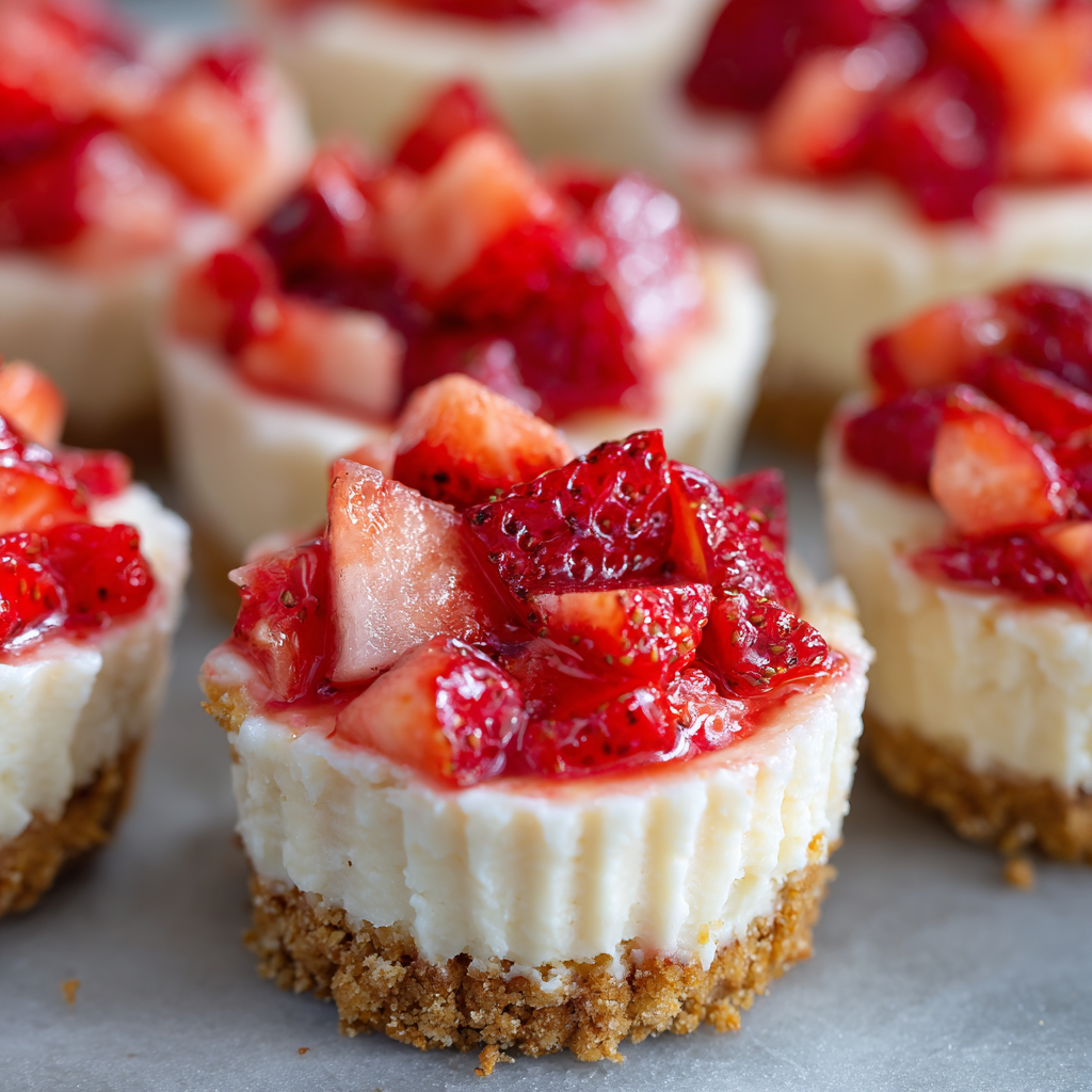 Strawberry Cheesecake Bites (No-Bake, Creamy & Crowd-Pleasing!)